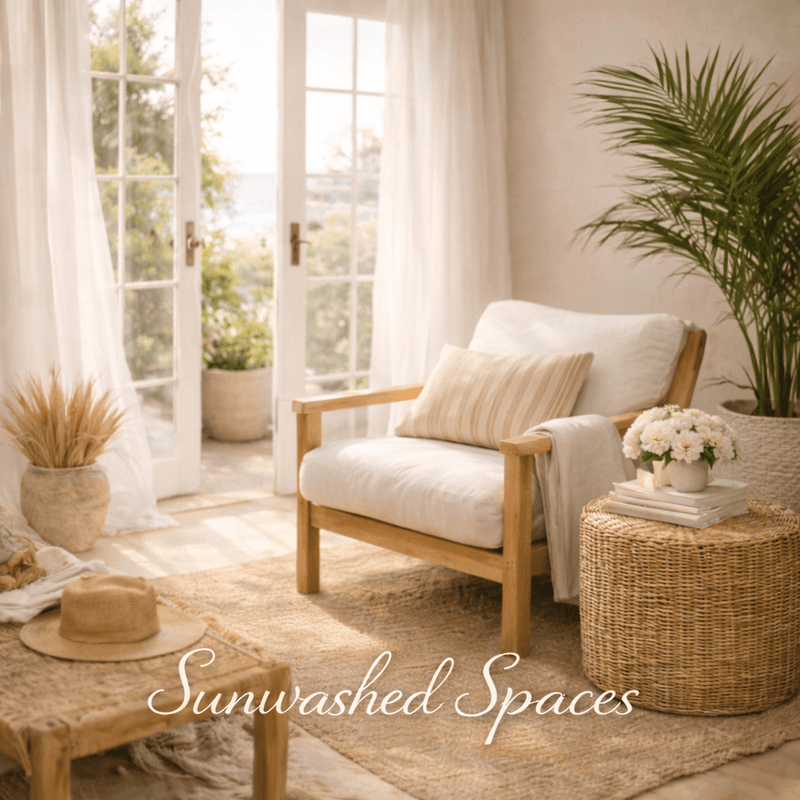 Sunwashed Spaces | Coastal Home Decor - The Coral Palm LLC