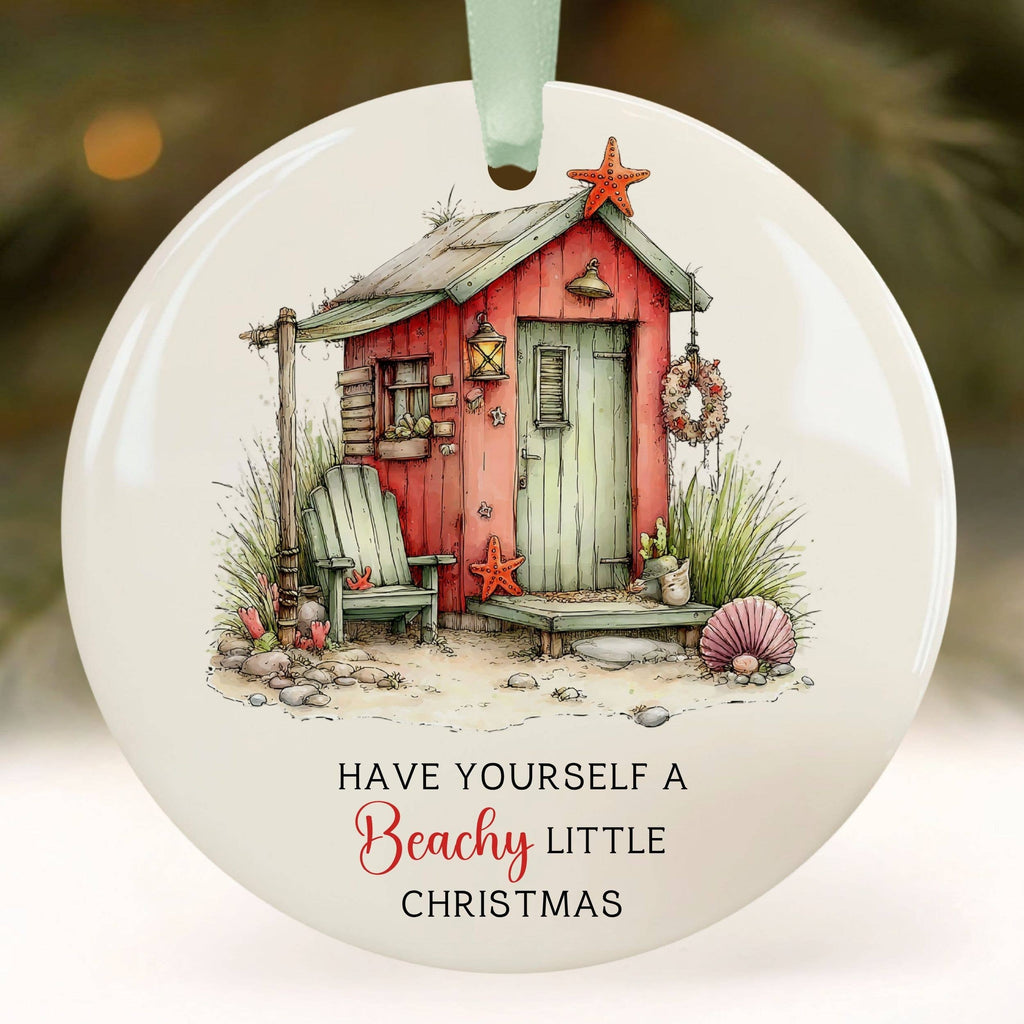 Beachy Little Christmas Ornament Coastal Souvenir Ocean Gift