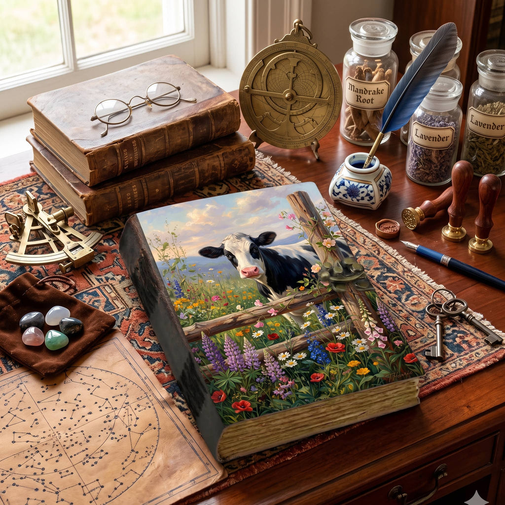 Rustic Farmhouse Leather Journal – Farm Animal Journal