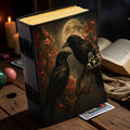 Raven Spellbook Journal Gothic Leather with Moon Spellbook