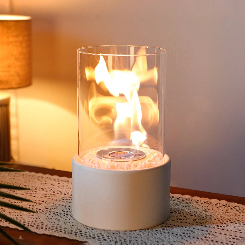 10.5" H Tabletop Fire Bowl Pot Fireplace - The Coral Palm LLC