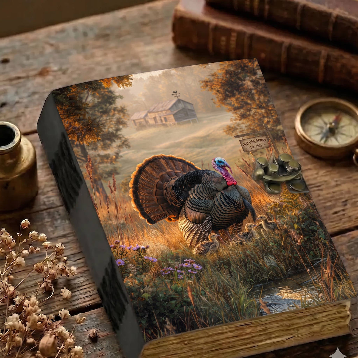 Rustic Farmhouse Leather Journal – Farm Animal Journal
