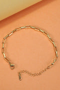 The Evergold Paperclip Charm Bracelet - The Coral Palm LLC