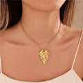 18K STAINLESS STEEL TARNISH FREE HEART NECKLACE | 40NK9695