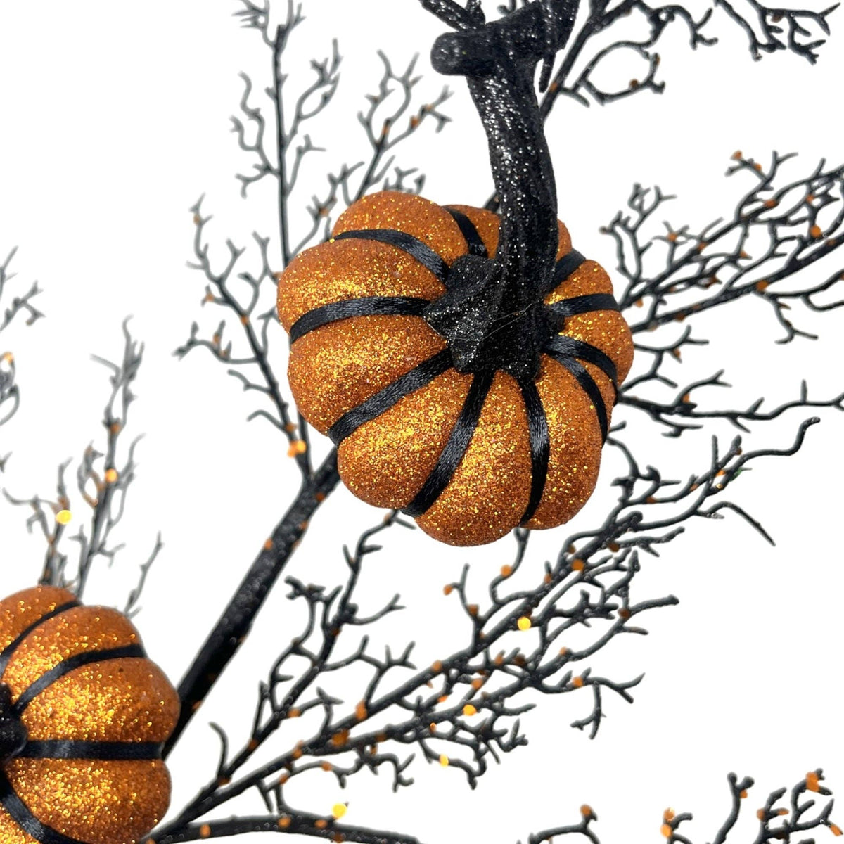31” Spectacular Pumpkin/Twig Halloween Spray