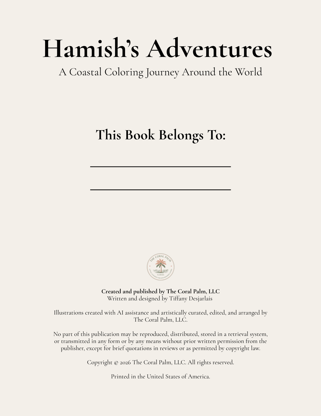 Hamish’s Adventures Activity Book - PRINTABLE EDITION