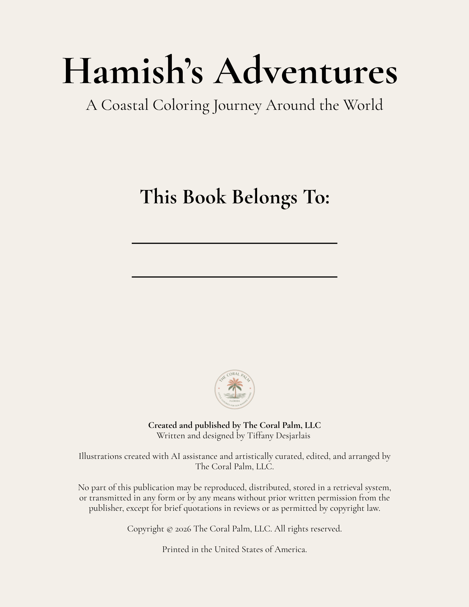 Hamish’s Adventures Activity Book - PRINTABLE EDITION