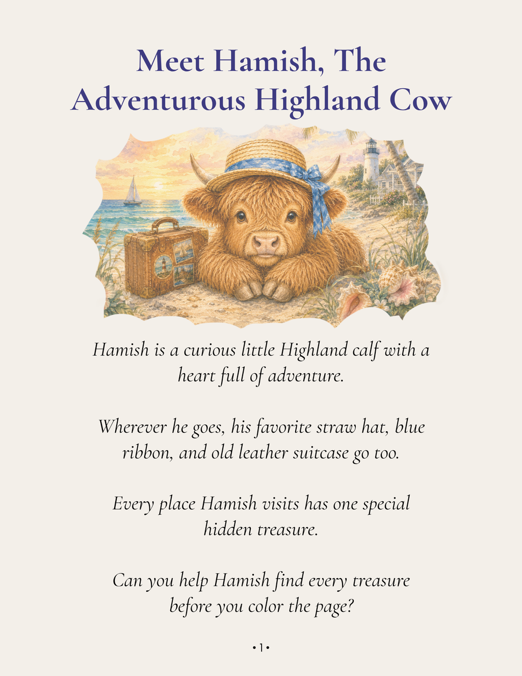 Hamish’s Adventures Activity Book - PRINTABLE EDITION
