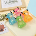 Viral Glitter Highland Cow Squishy Toy