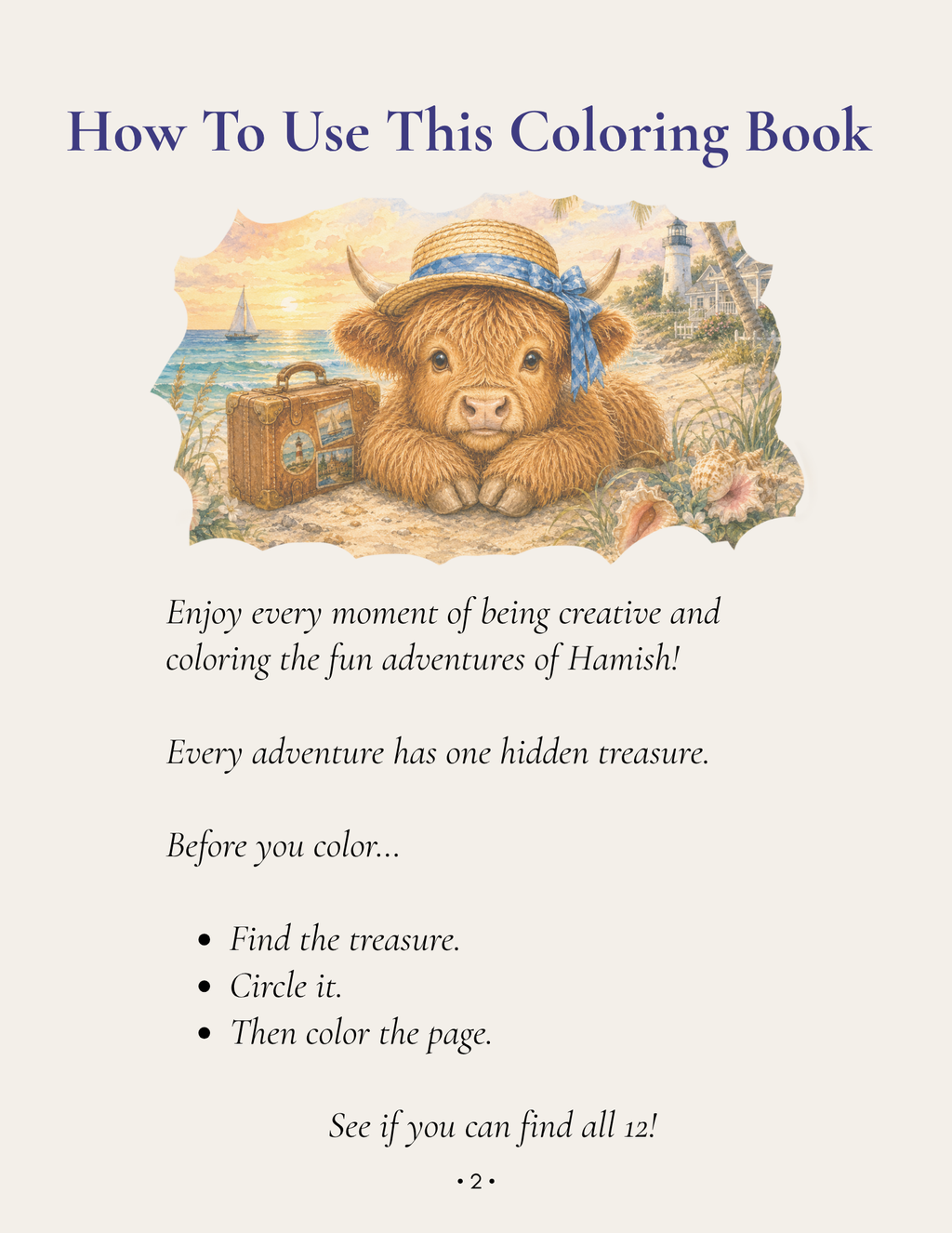 Hamish’s Adventures Activity Book - PRINTABLE EDITION
