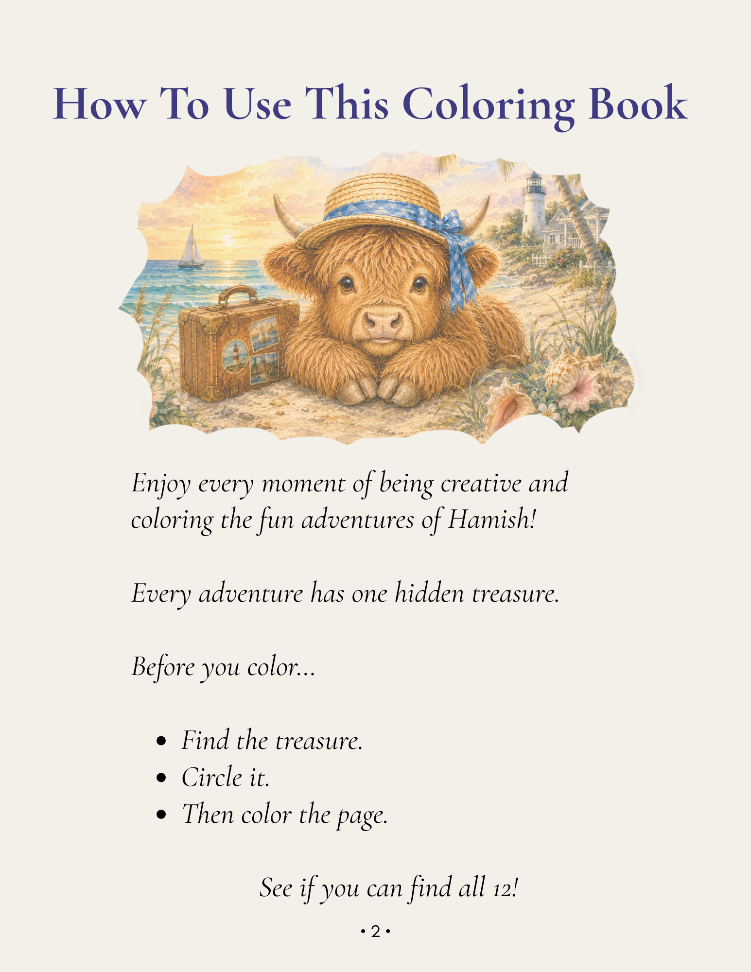 Hamish’s Adventures Activity Book - PRINTABLE EDITION