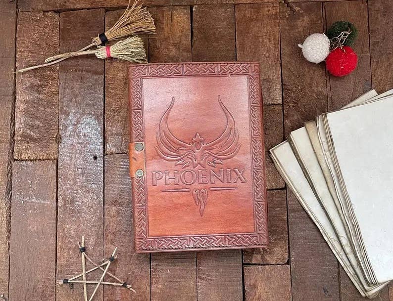 Harry Potter Leather Journal Spell Book, Book Of Wizards
