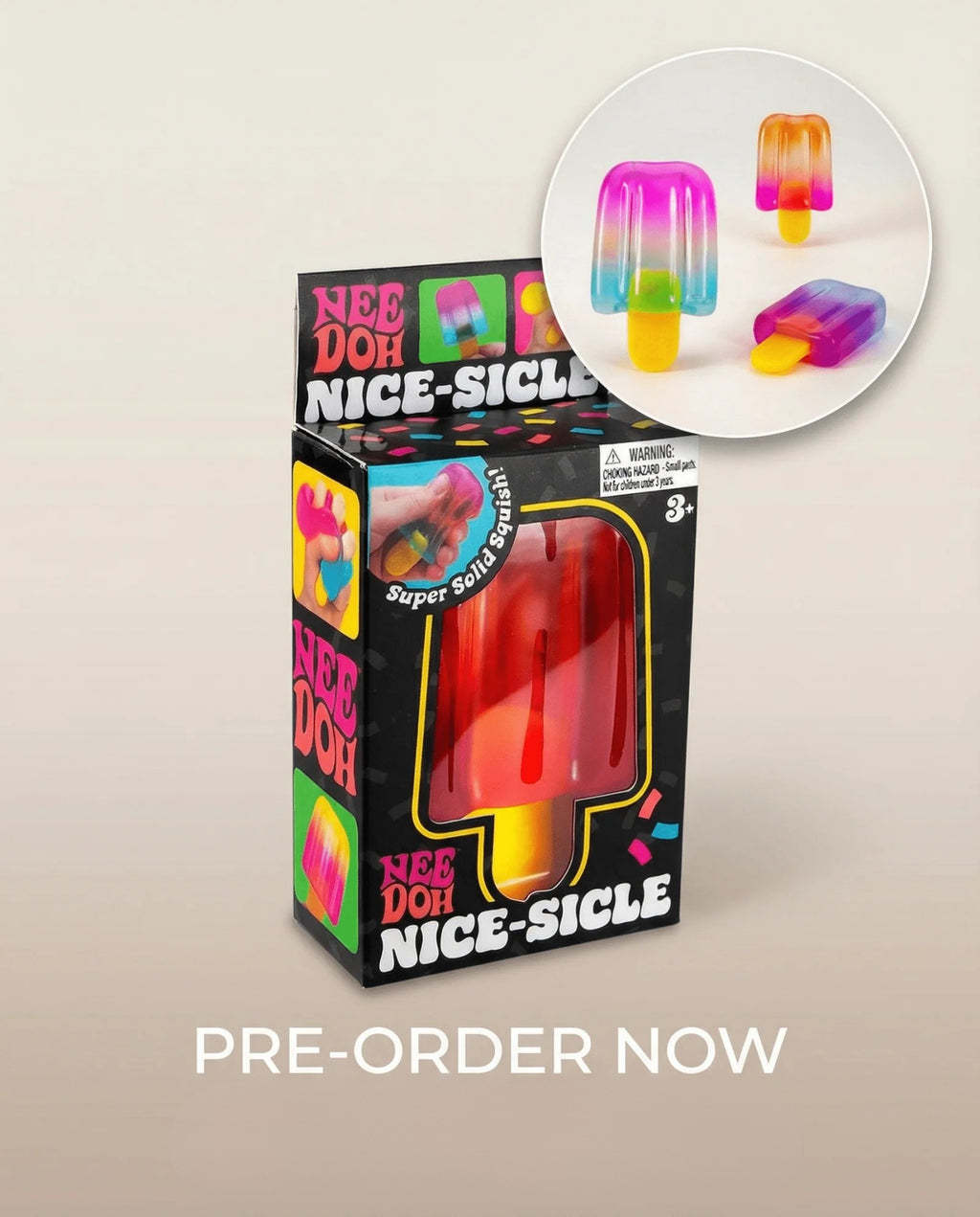 PRE-ORDER: SHIPS LATE SEPTEMBER OR LATER | NeeDoh Popsicle Nice-sicle Sugar Ball