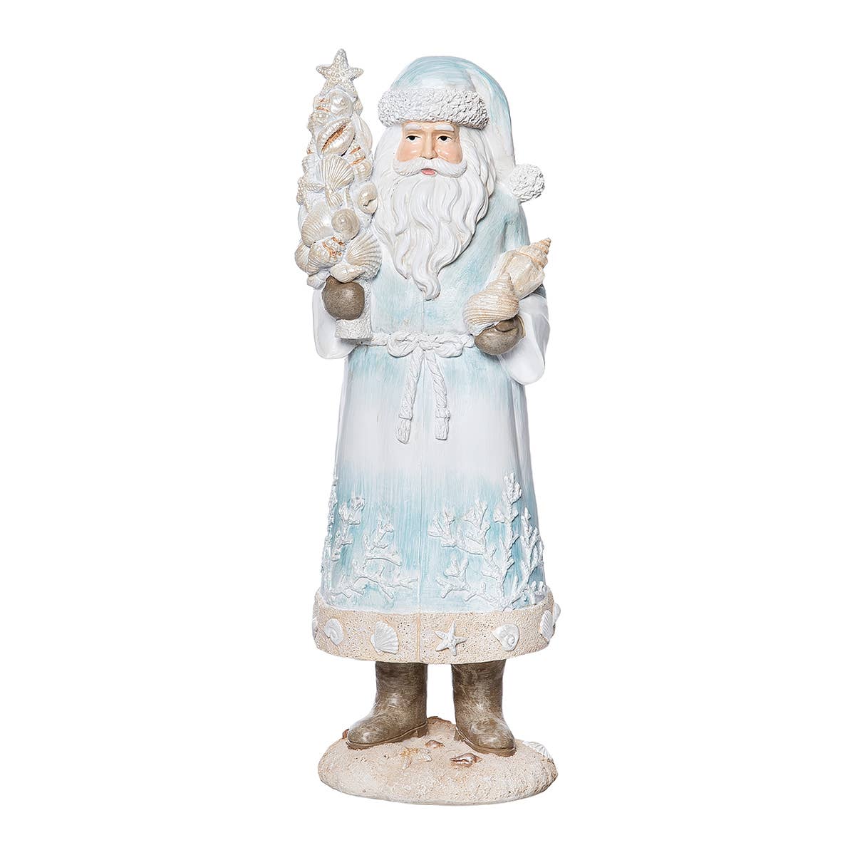 Christmas Beach Santa Claus Coastal Decorative Figurine