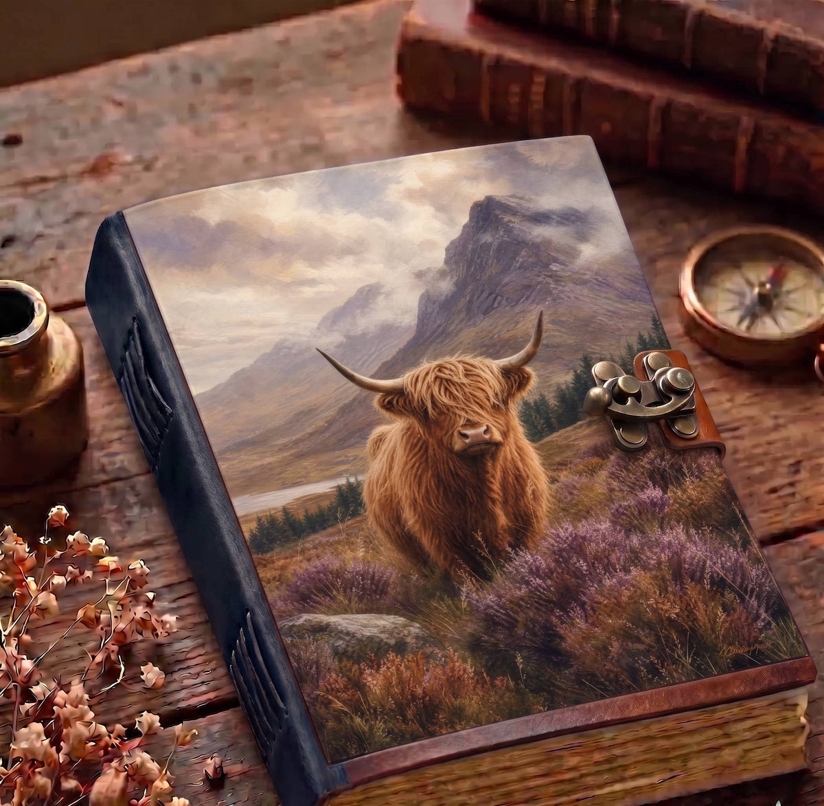 Rustic Farmhouse Leather Journal – Farm Animal Journal