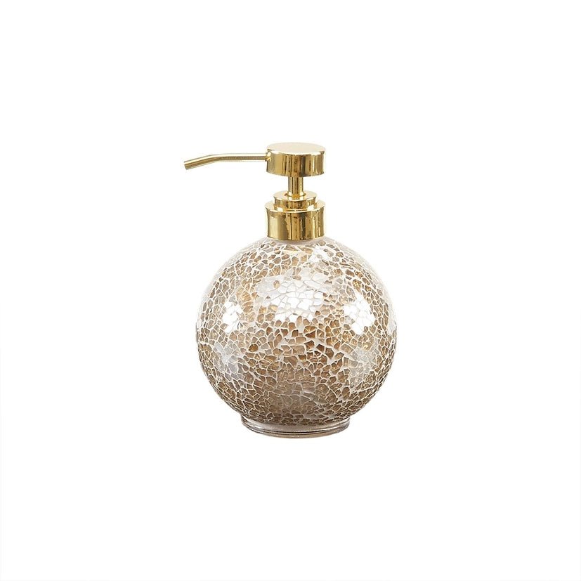 4pcs Glass Bathroom Accessories Set, Bathroom Decor, Gold - The Coral Palm LLC