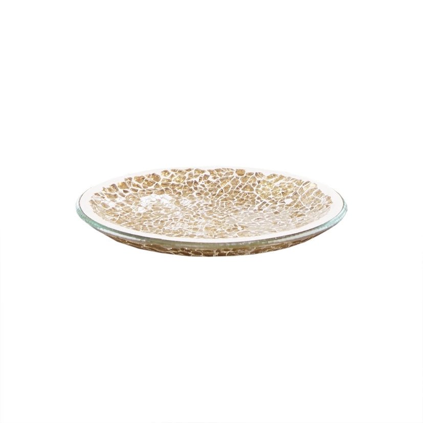 4pcs Glass Bathroom Accessories Set, Bathroom Decor, Gold - The Coral Palm LLC