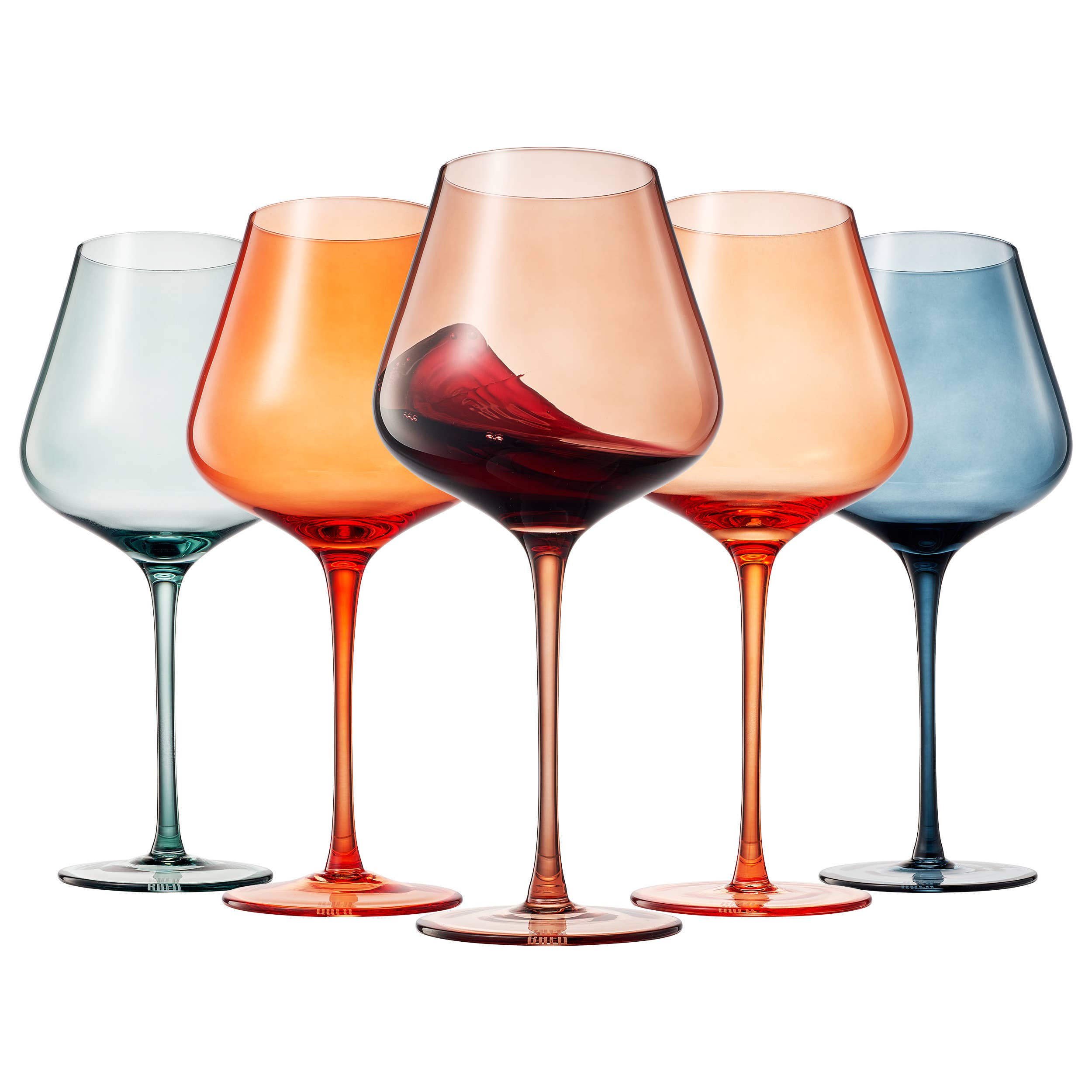 Colors of Venice, Italy, City Wine Glassware | 5 Set, 20 OZ