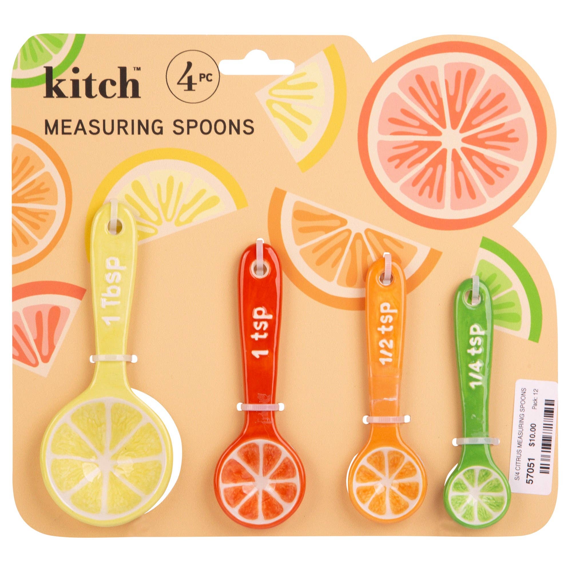 Mediterranean Citrus Measuring Spoon Set