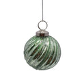Winter Tide 3” Glittered Mercury Glass Ornament