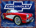 Chevrolet Stingray Retro Tin Sign