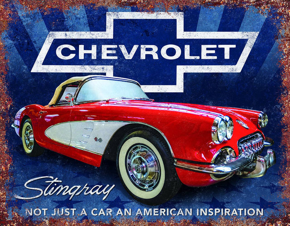 Chevrolet Stingray Retro Tin Sign
