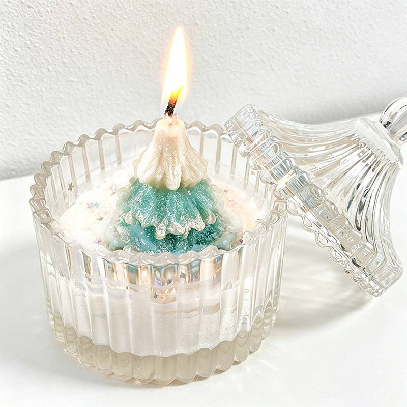 CloudNook Christmas Tree Scented Candle‑Festive Home Decor