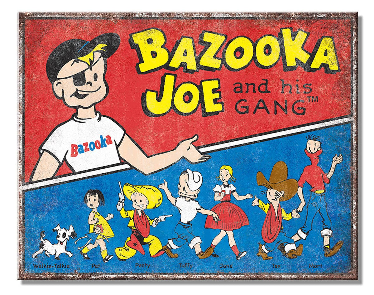 Bazooka Joe & His Gang Retro Tin Sign