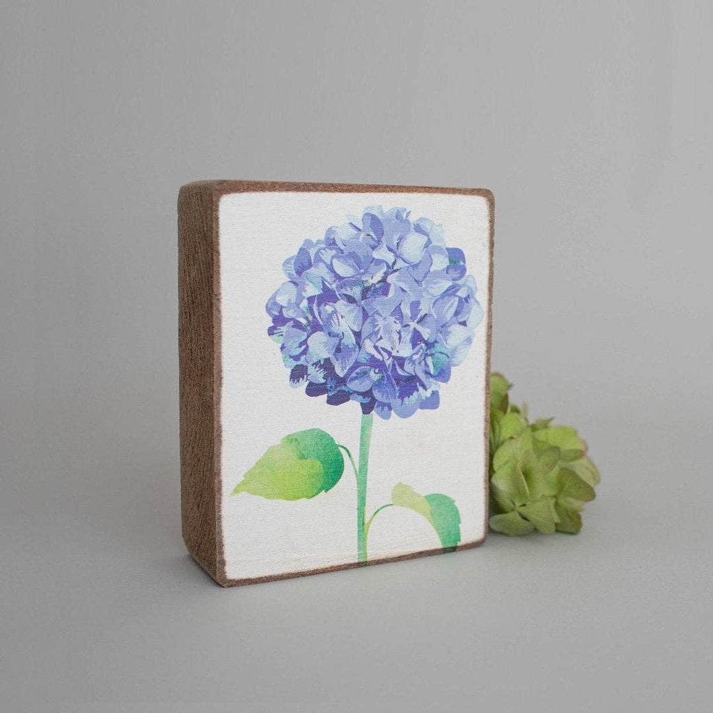 Hydrangea Flower Block Sign