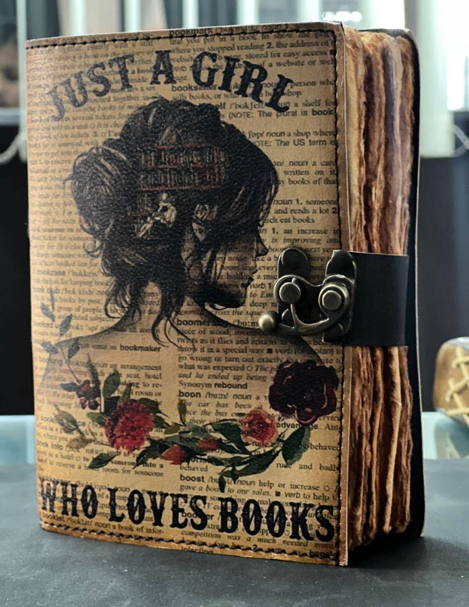 Just a Girl Who Loves Books – UV Print Leather Journal
