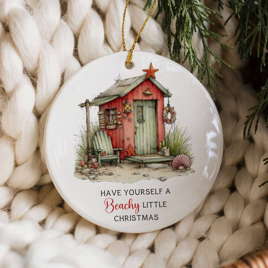 Beachy Little Christmas Ornament Coastal Souvenir Ocean Gift