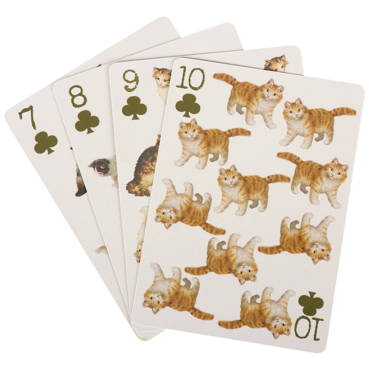Vintage Cat Portrait Playing Cards
