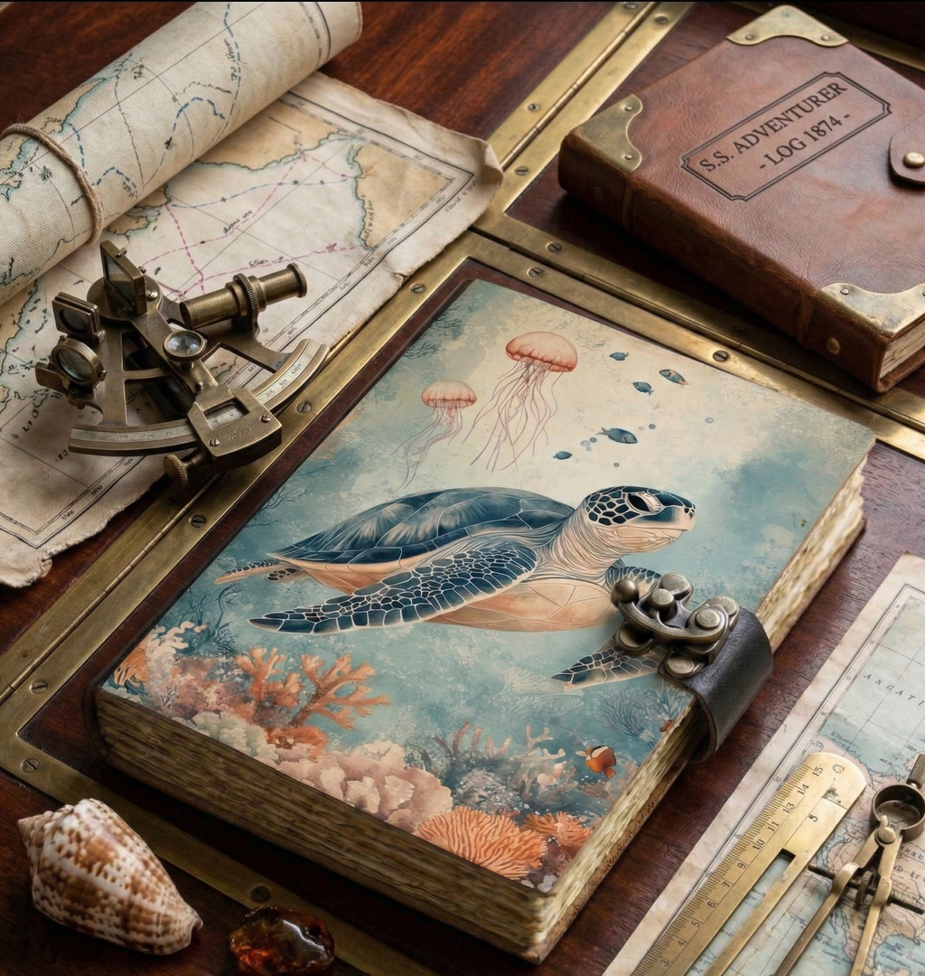 Turtle Leather Journal