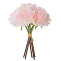 9" Artificial Peony Silk Bouquet - The Coral Palm LLC