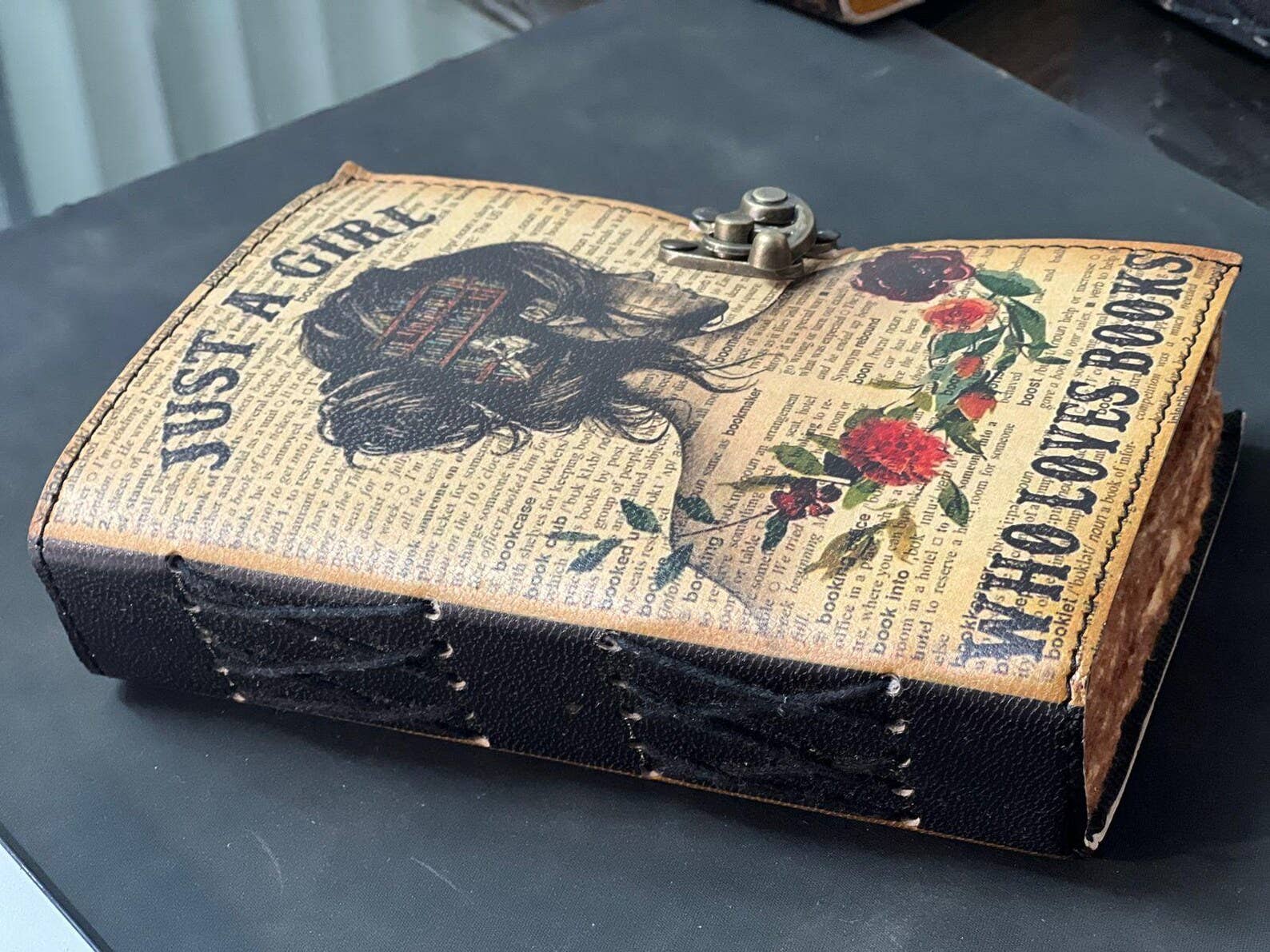 Just a Girl Who Loves Books – UV Print Leather Journal