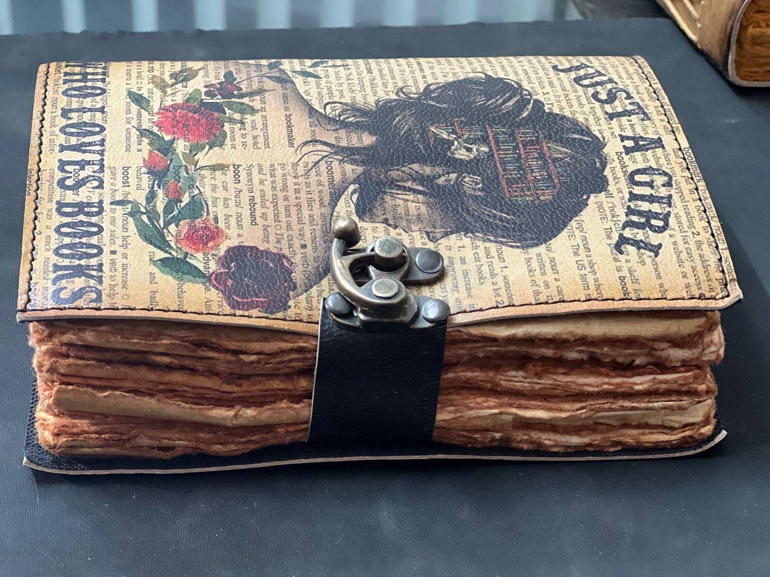 Just a Girl Who Loves Books – UV Print Leather Journal