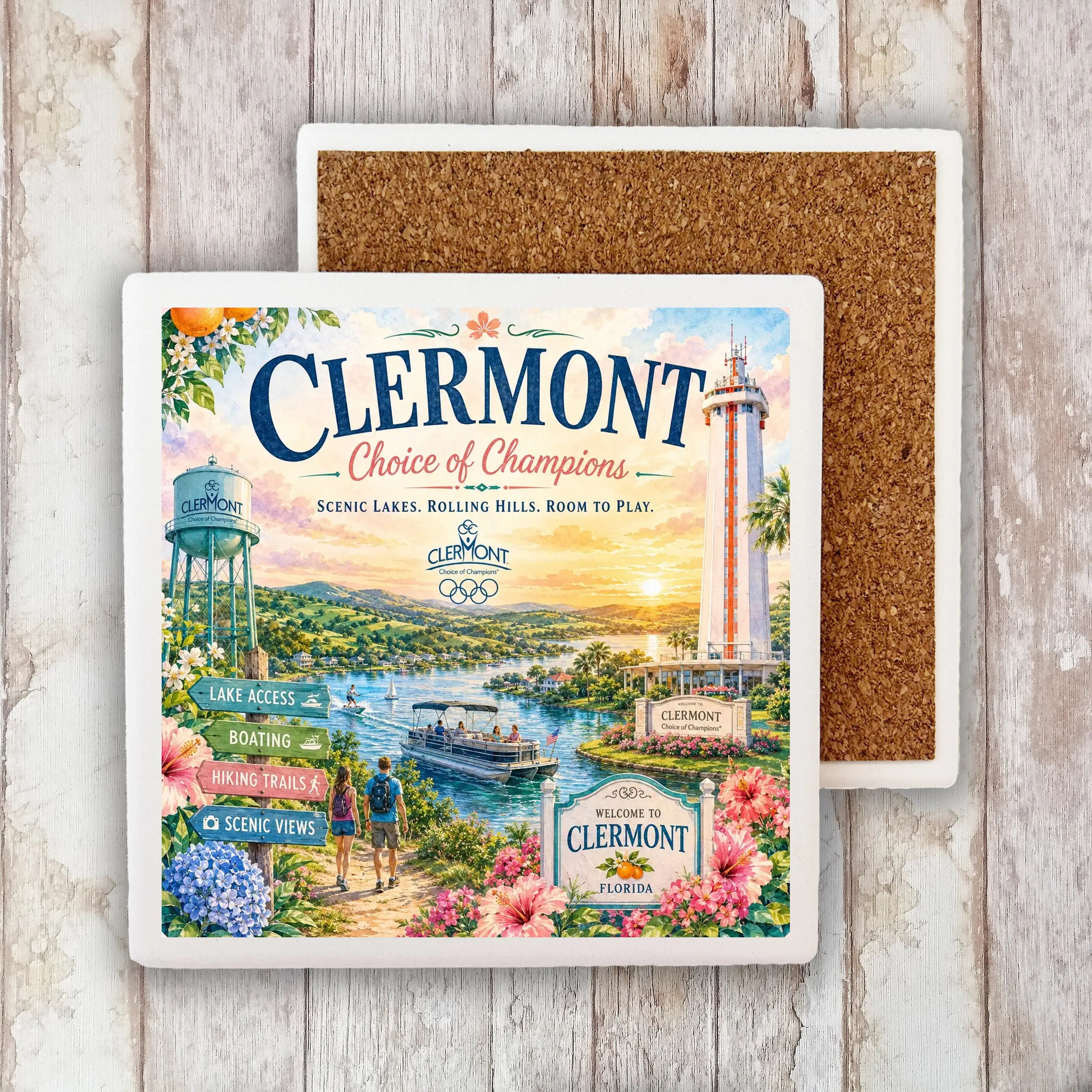 Absorbent White Stone Coasters