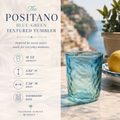 The Positano Blue-Green Textured Glasses
