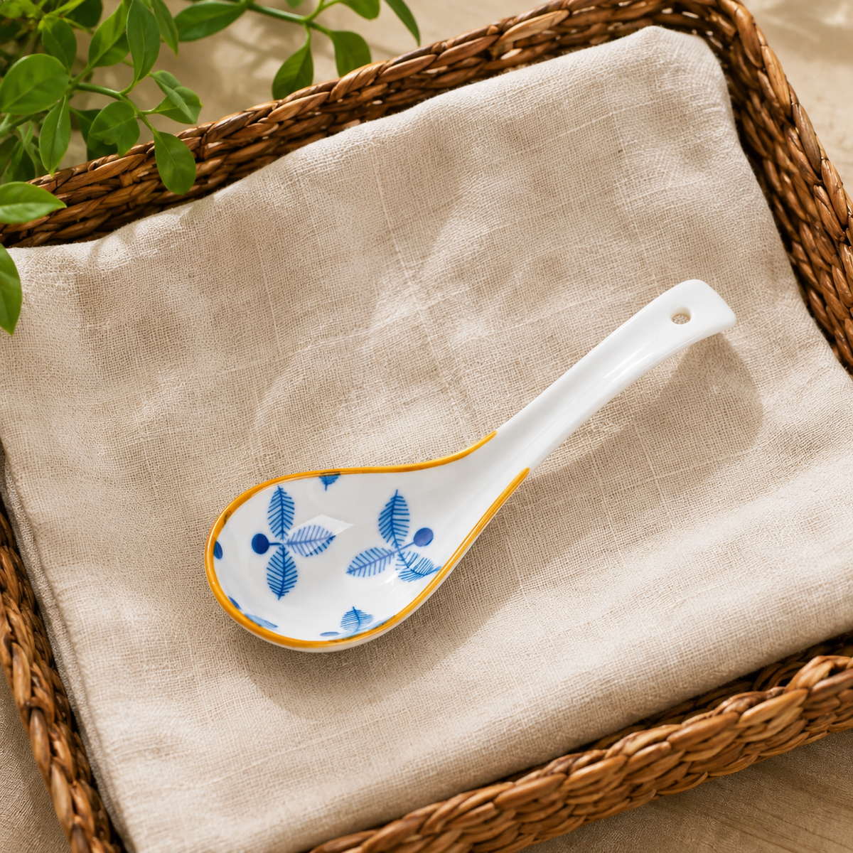 The Kyoto Hand-Painted Ceramic Spoon