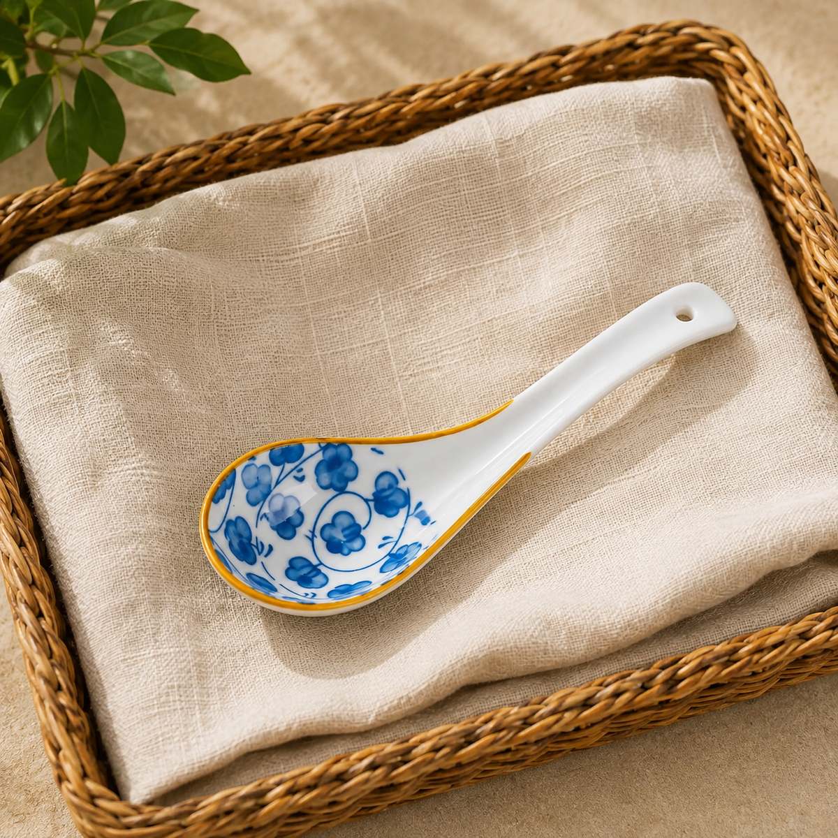 The Kyoto Hand-Painted Ceramic Spoon
