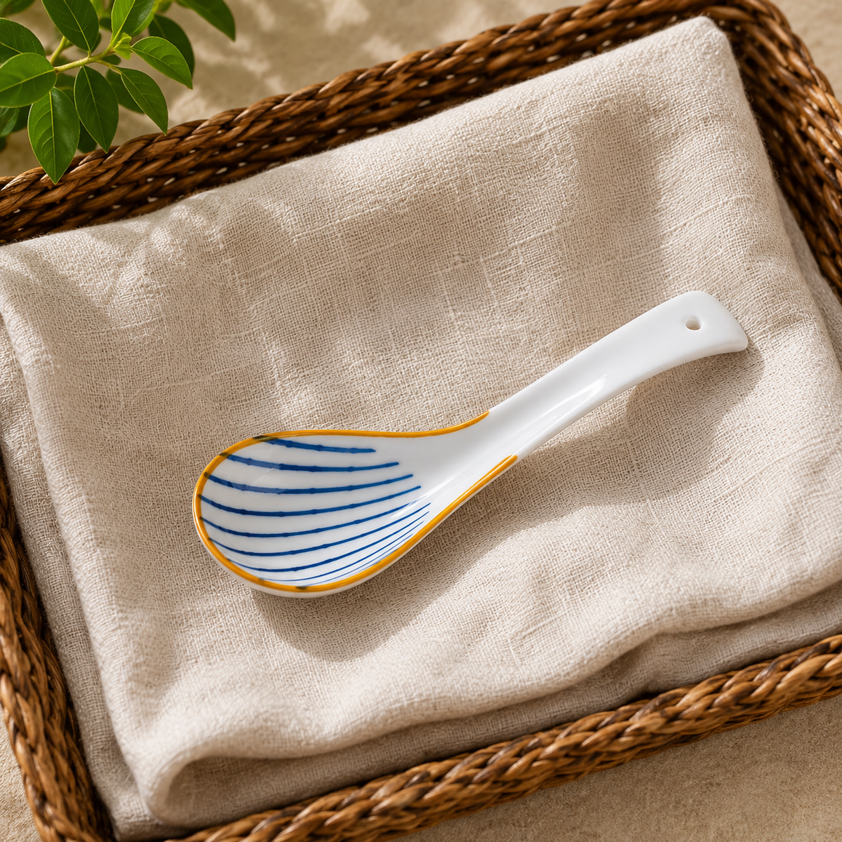 The Kyoto Hand-Painted Ceramic Spoon