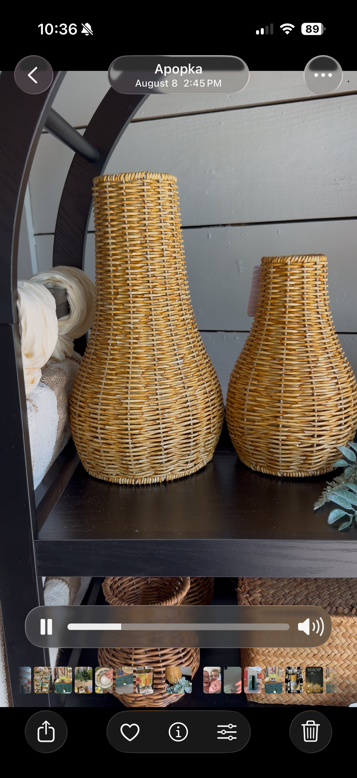Golden Isle Woven Vases