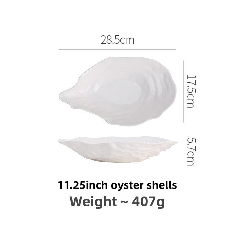 The Nantucket Oyster Shell Serving Dish 11.25”