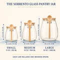 The Sorrento Glass Pantry Jar with Spoon