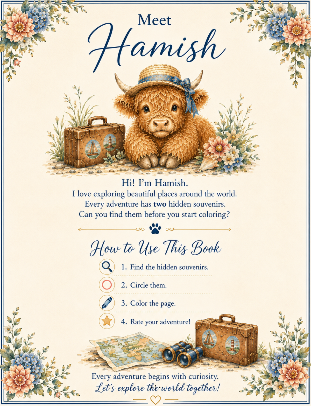 Hamish’s Adventures Activity Book - PRINTABLE EDITION