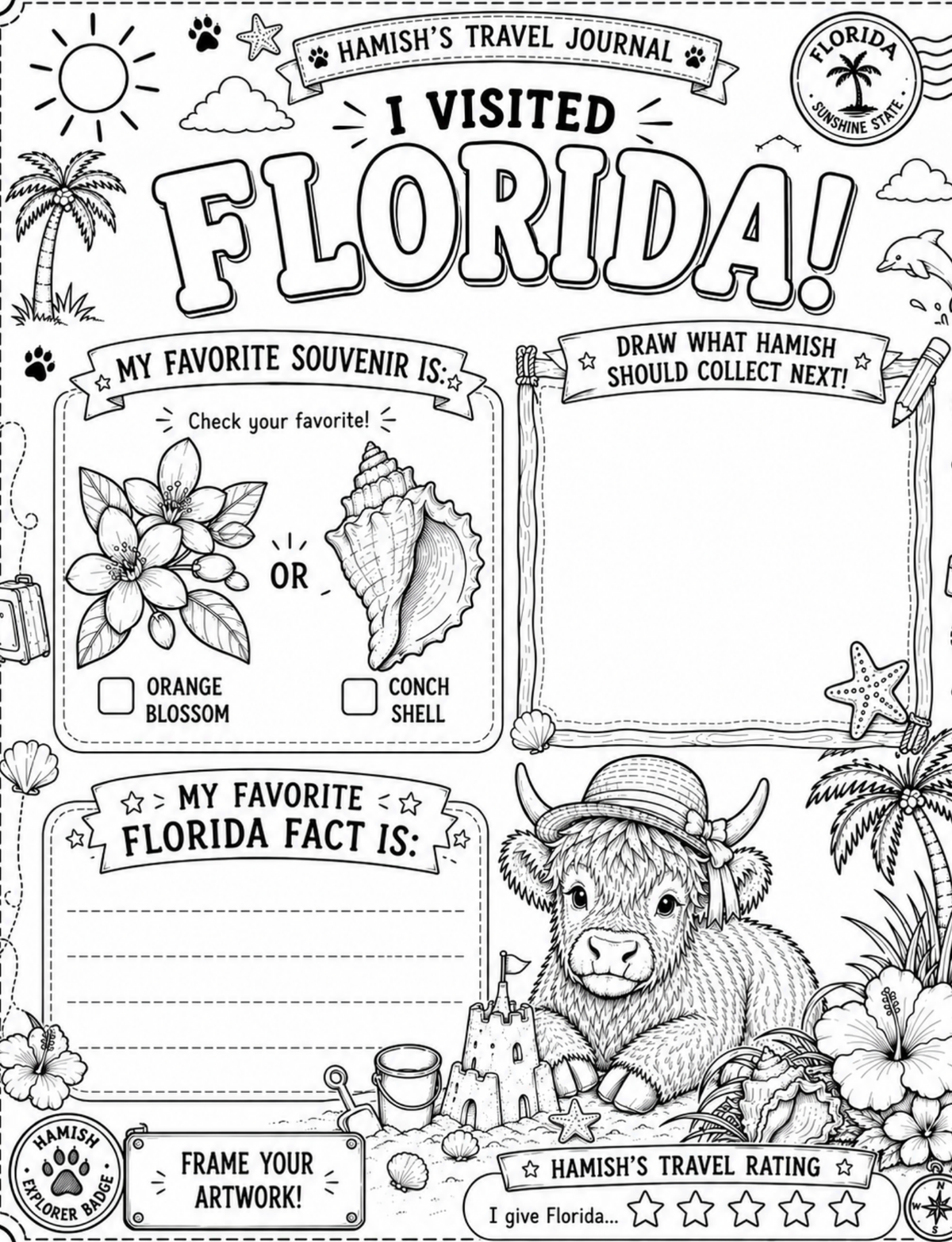 Hamish’s Adventures Activity Book - PRINTABLE EDITION