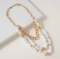 The Palm Coast Luxe Beaded Necklace - The Coral Palm LLC
