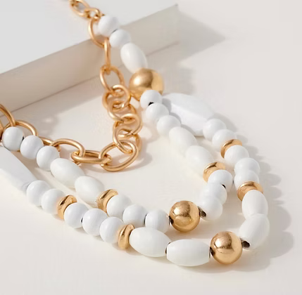 The Palm Coast Luxe Beaded Necklace - The Coral Palm LLC