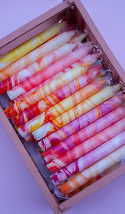 Tapered Candles | Marble Sunset Mix