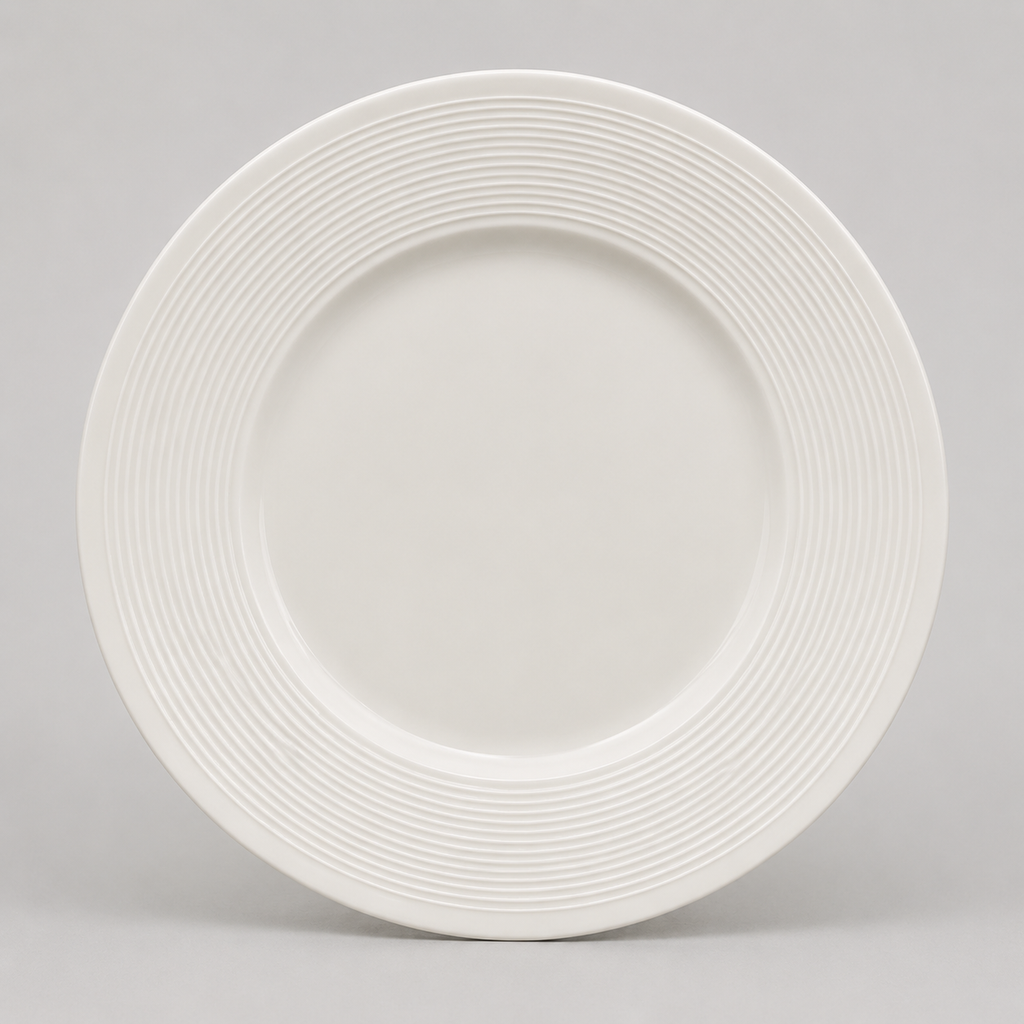 The Seabrook Embossed Porcelain Dinnerware Collection